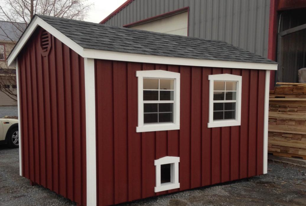 Custom Chicken CoopBoard and Batten Siding Lancaster County Barns